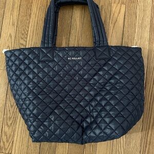 MZ Wallace Navy Quilted Tote